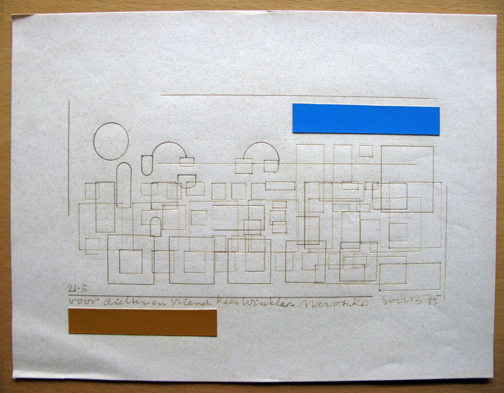 Siep van den Berg (1913-1998) - MAROKKO - tekening kopen? Bied vanaf 1!