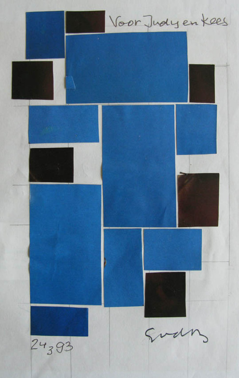 Siep van den Berg - zonder titel - collage verkocht voor € 45!