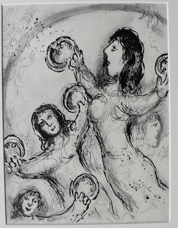 Marc Chagall -MARIE LA PROHETESSE II- Heliogravure van Draeger Paris 1960 verkocht voor € 55!