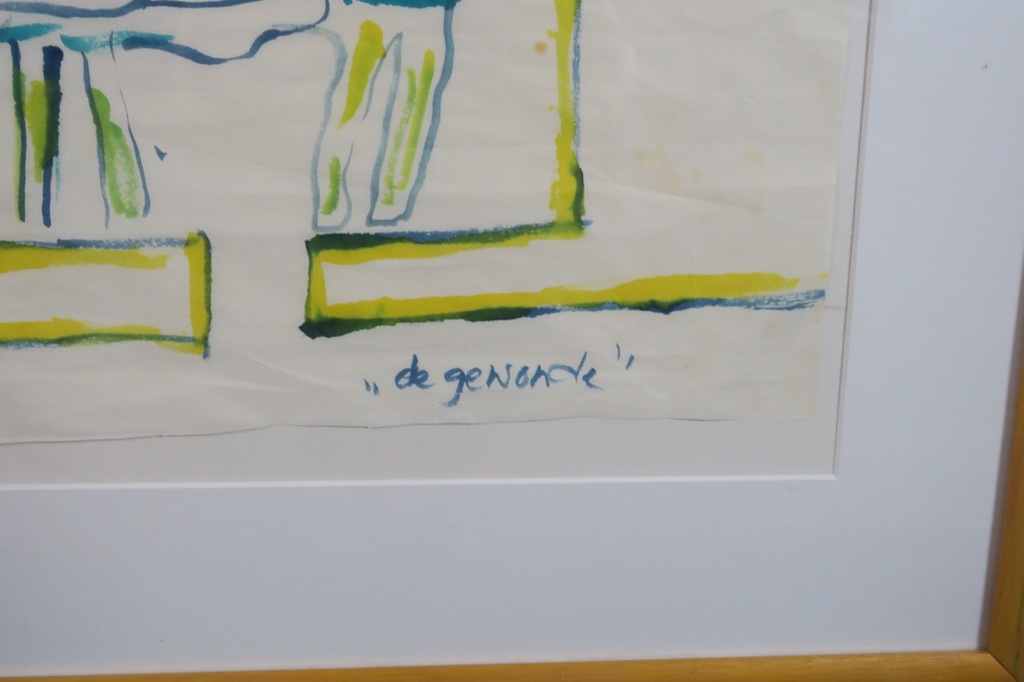 Meertje Kaal: Aquarel op rijstpapier, De gewonde - Ingelijst kopen? Bied vanaf 1!