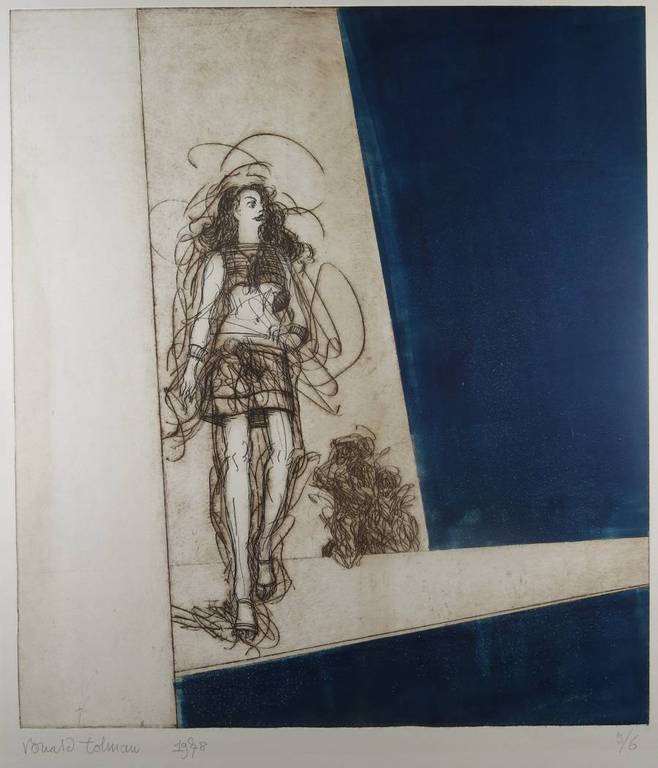 Ronald Tolman: Ets en aquatint, Vrouw kopen? Bied vanaf 80!