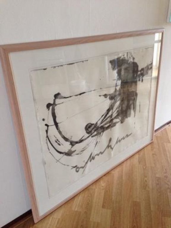 Zeer groot ingelijst werk van Anton Heyboer  kopen? Bied vanaf 300!