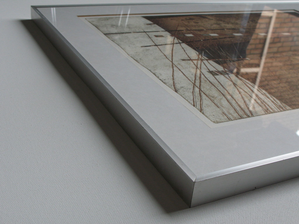 EUGENE JONGERIUS - abstract ets uit 15 - GESIGNEERD en mooi INGELIJST. kopen? Bied vanaf 180!