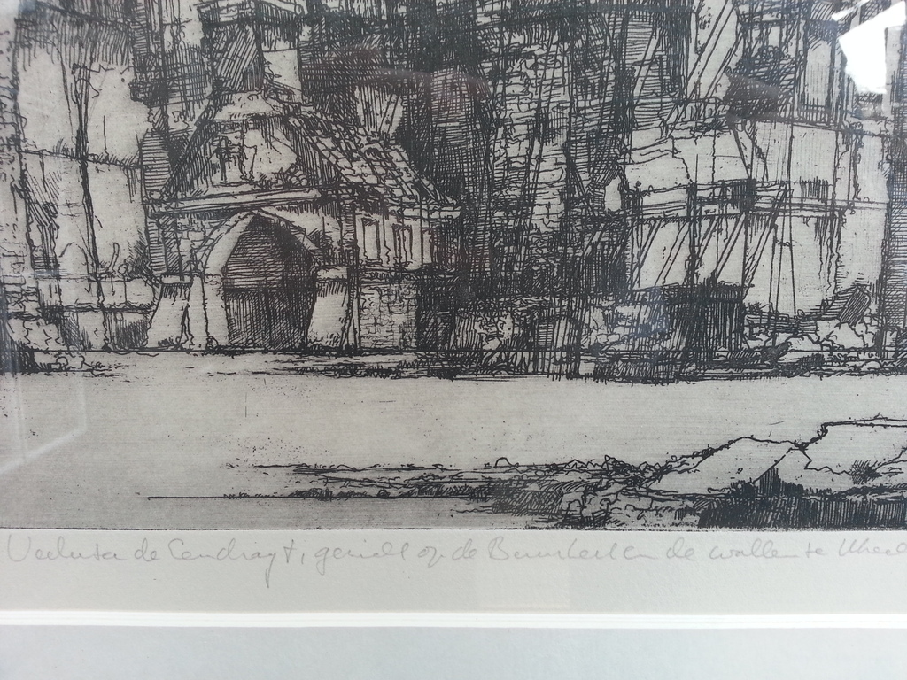 Dirkje Kuik - ets 35/100, gesigneerd, getiteld en gedat. '83 (ingelijst) kopen? Bied vanaf 99!