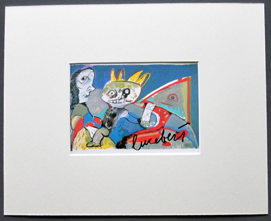 Lucebert- Stokpaardje 1978 - multiple KPK - handgesigneerd - zeldzaam  verkocht voor € 149!