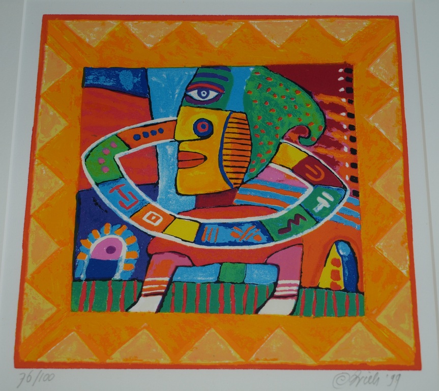 CLEMENS BRIELS – Zeefdruk – Gesigneerd en ingelijst – 1999 – Oplage 100 verkocht voor € 125!