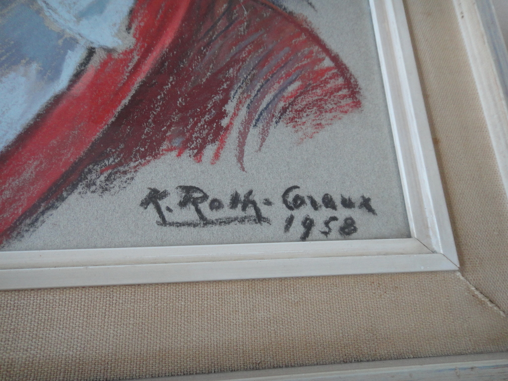 Karl Roth-Coraux, pastel, kinderkopje uit de jaren'50 (II)  kopen? Bied vanaf 1!