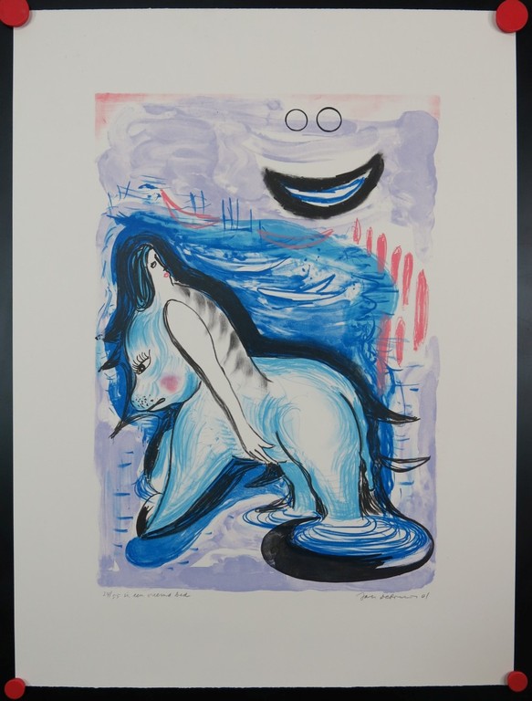 Jan de Bruin: Litho, In een vreemd bed kopen? Bied vanaf 1!