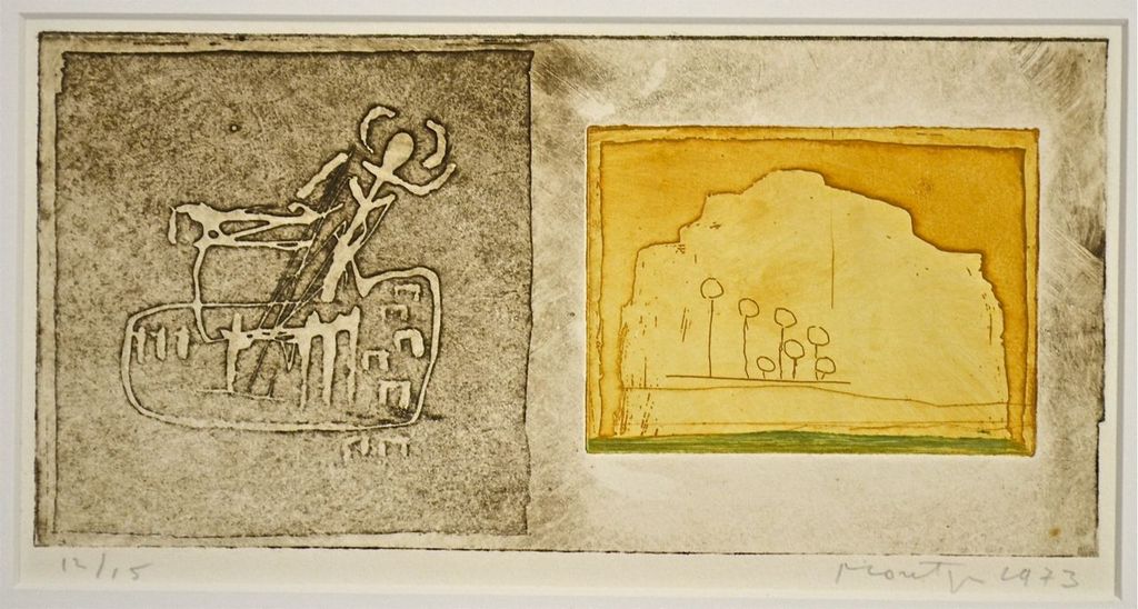 Jan Montyn: Ets. Figuren verkocht voor € 160!