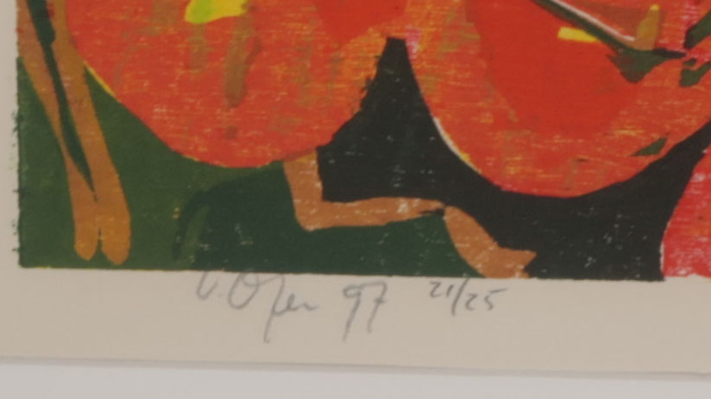 Vincent van Ojen: Lino, Wilde tomaten - Ingelijst kopen? Bied vanaf 35!