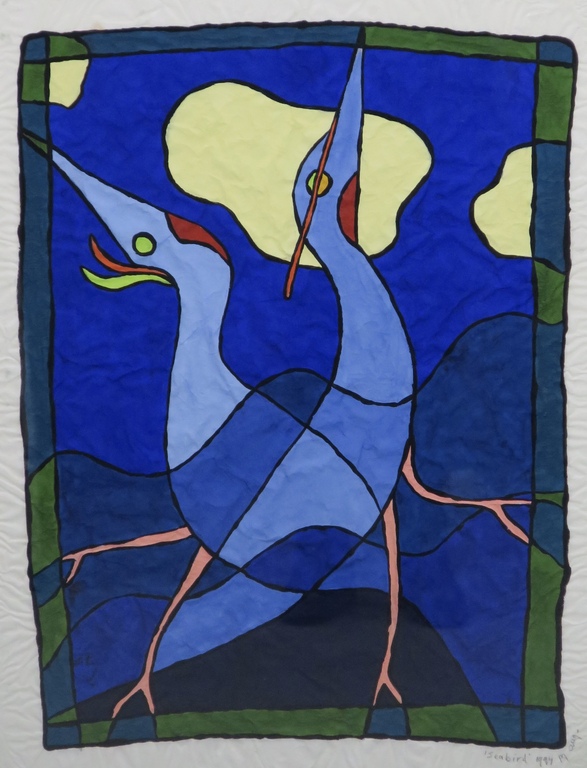 Piet Quekel: Gouache op rijstpapier, Seabird - Ingelijst kopen? Bied vanaf 1!