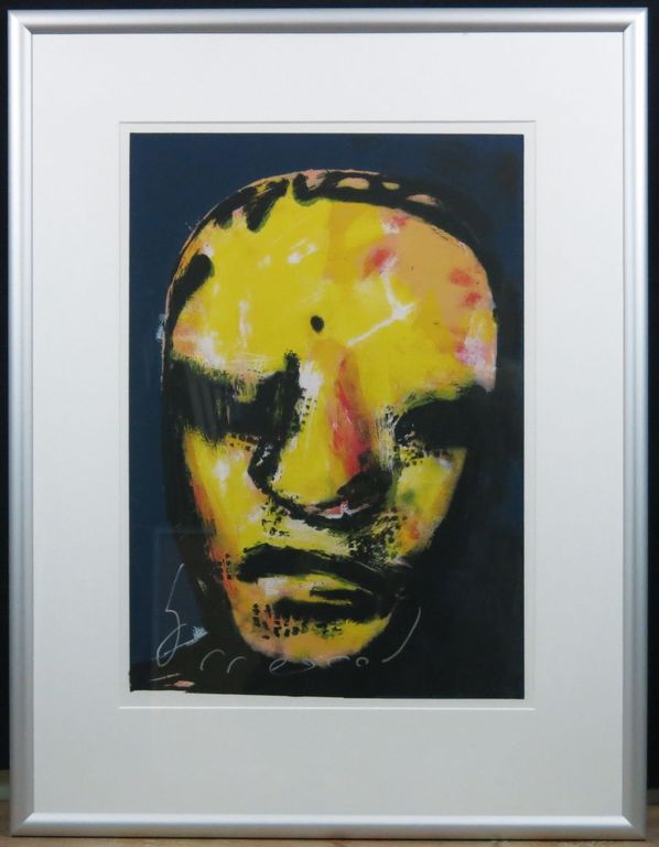 Herman Brood: Zeefdruk, Kop - Ingelijst kopen? Bied vanaf 200!