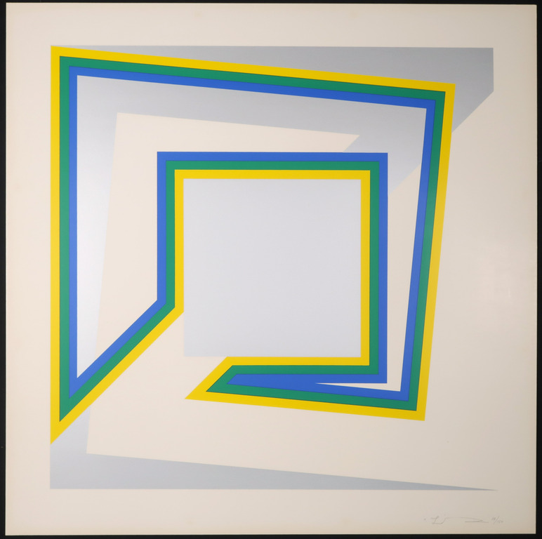 Cyril Lixenberg: Zeefdruk, Geometrische compositie I kopen? Bied vanaf 40!
