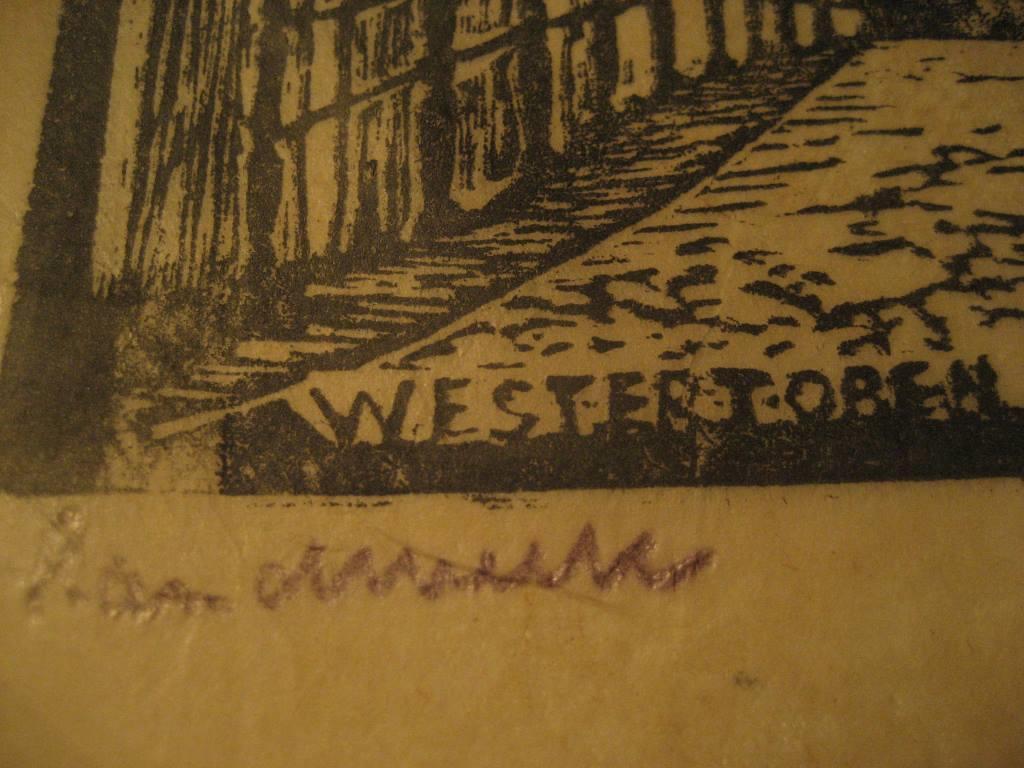 Jac de Beer Houtdrukken Westertoren Amsterdam en Martinitoren Groningen kopen? Bied vanaf 1!