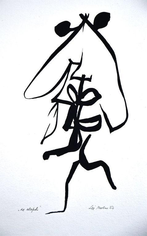 Lei Molin: Zeefdruk. De Aleph verkocht voor € 70!