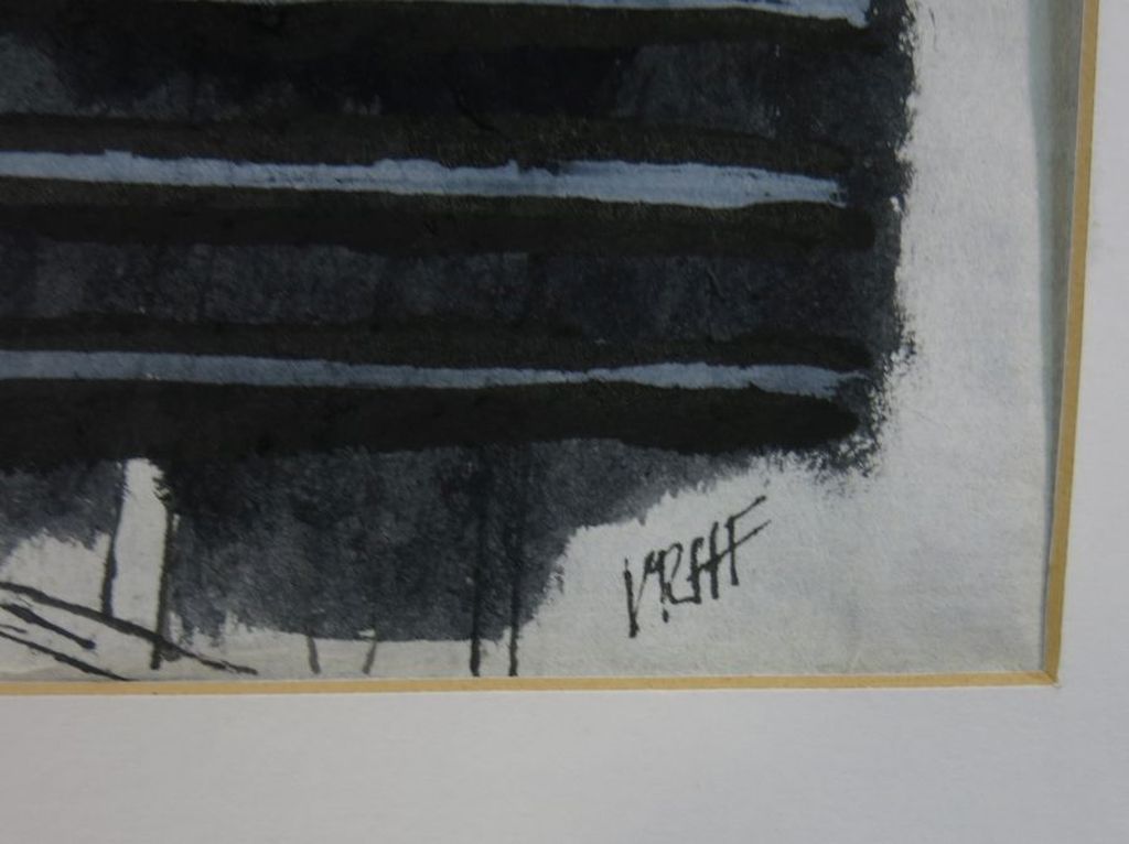Gradus Verhaaf: Tekening met pen en inkt, Volgens de regels kopen? Bied vanaf 1!
