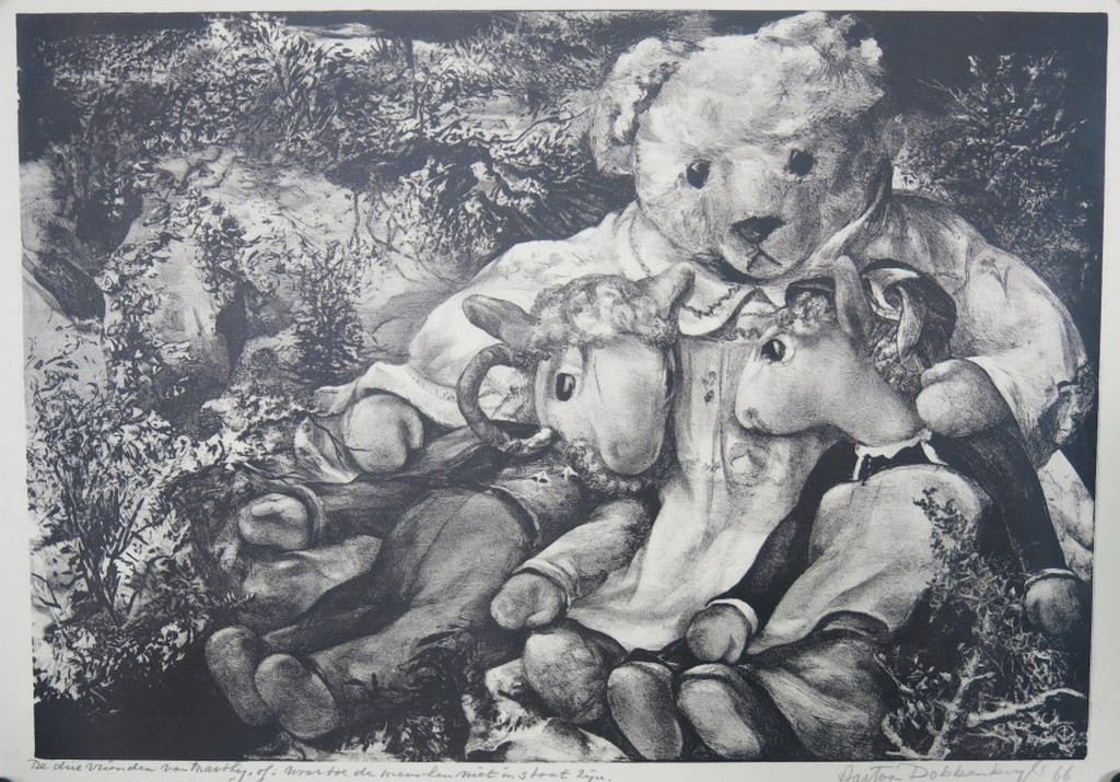Aart van Dobbenburgh: Litho, De drie vrienden van Marty kopen? Bied vanaf 1!