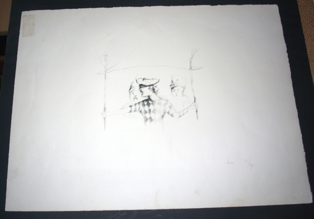 HAN MES--3 X : LITHO OPLAGE 190 + HANDGESCHREVEN KAART + BOEK 20 TEKENINGEN kopen? Bied vanaf 15!