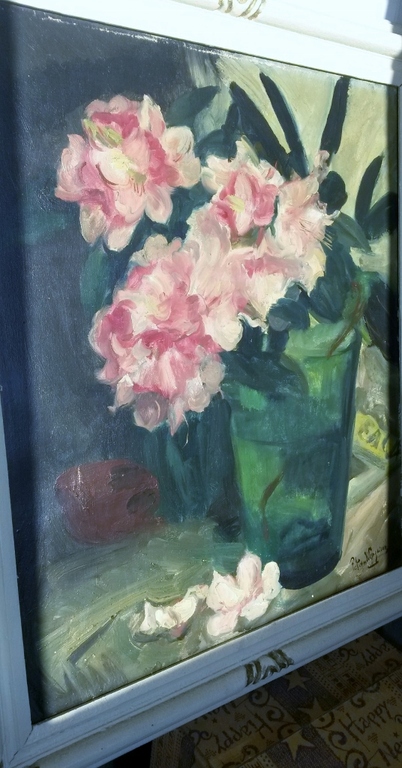 Piet van Wijngaerdt, Magnolia's in groen glas kopen? Bied vanaf 500!