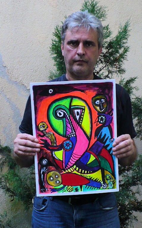 afscheid-gemengde techniek op papier-handgesigneerd-certificaat kopen? Bied vanaf 80!