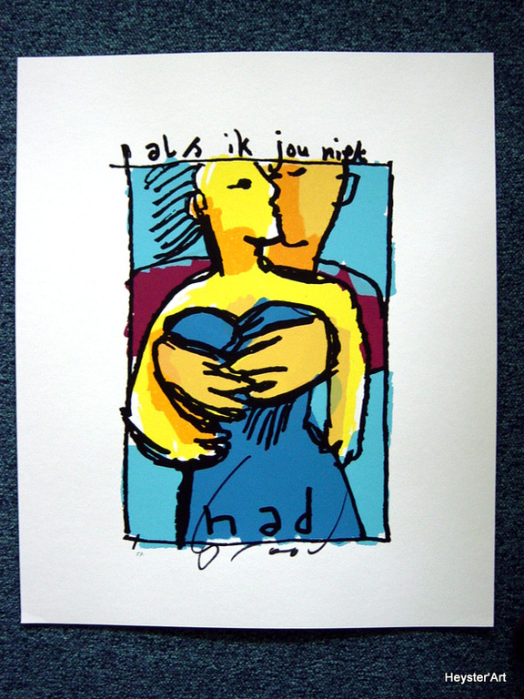 Herman Brood - zeefdruk - Als ik jou niet had kopen? Bied vanaf 225!