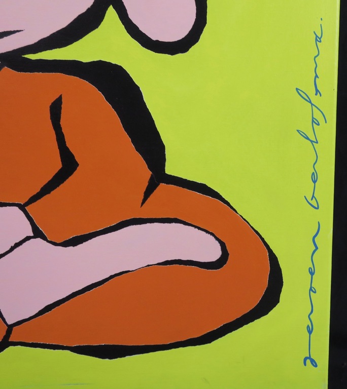 Jeroen Gerlofsma: Acryl op doek, Boeddaap (groot) kopen? Bied vanaf 1!