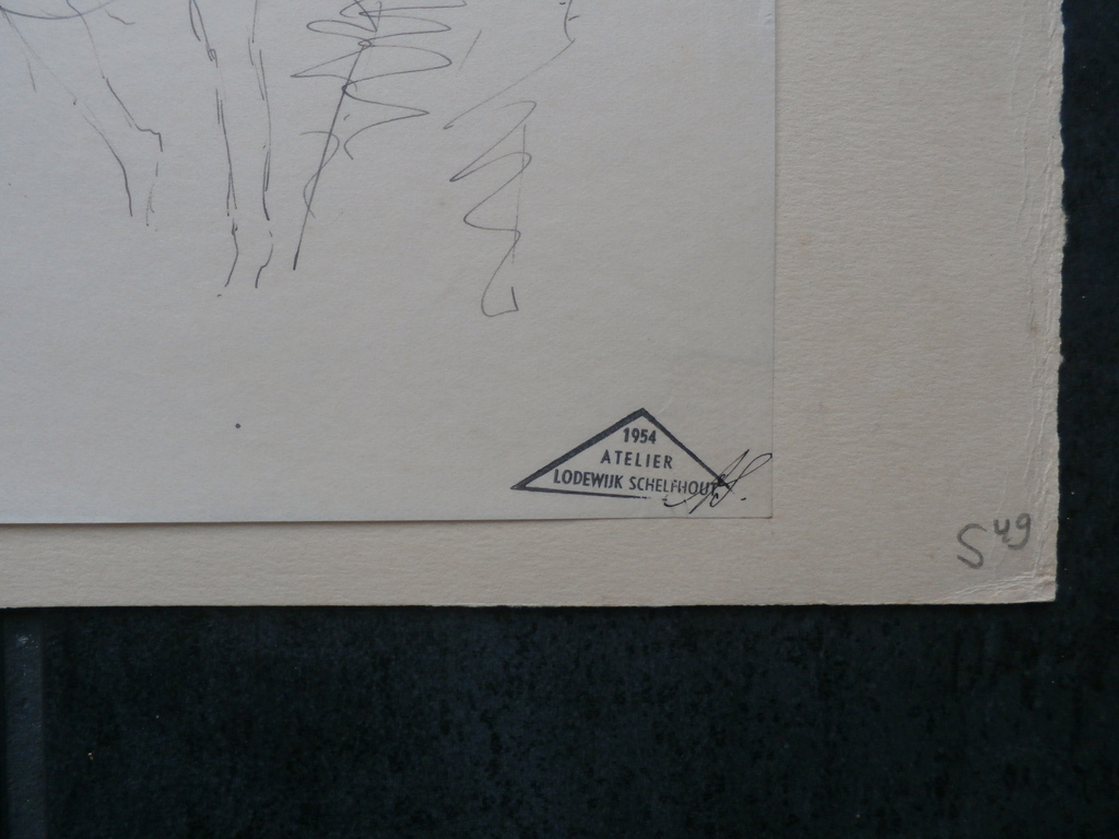 Lodewijk Schelfhout - Tekening - Palmzondag - jaren 30 kopen? Bied vanaf 60!