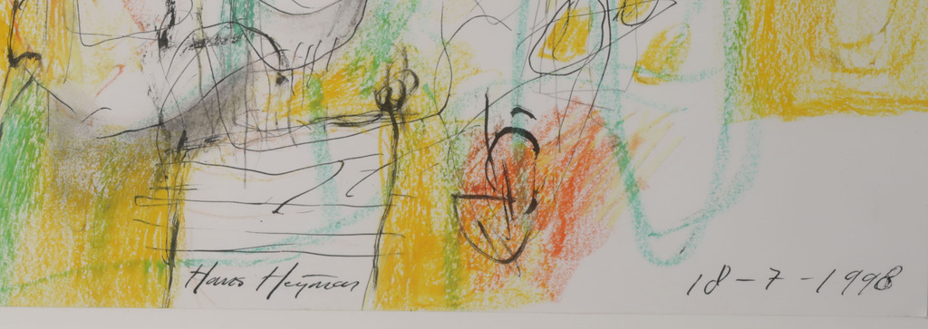 Hans Heijman: Krijt- en potloodtekening, Z.T. - Ingelijst kopen? Bied vanaf 70!