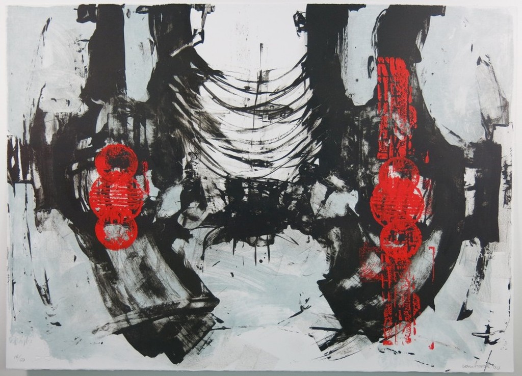 Hans Vanhorck: Zeefdruk, Zonder titel kopen? Bied vanaf 20!