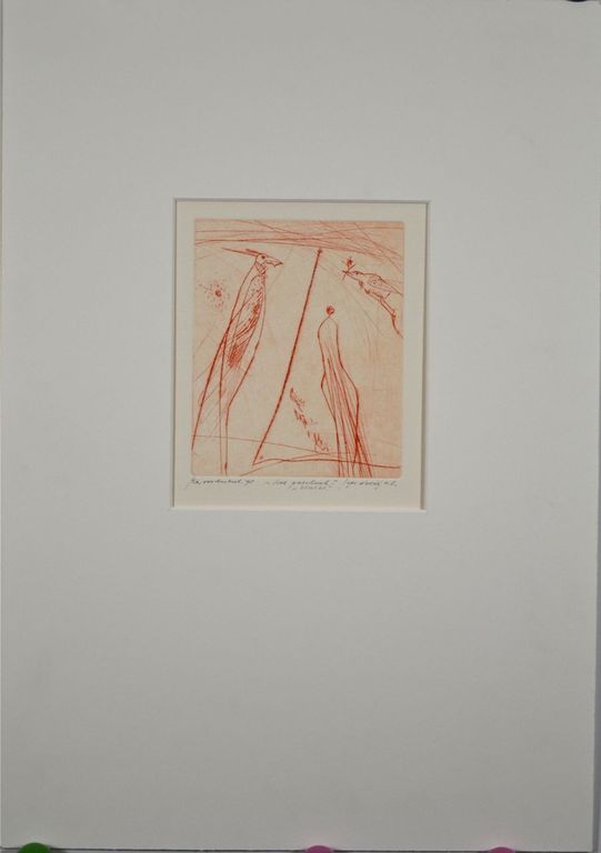 Ko Oosterkerk: Kleurenets/aquatint. Het geschenk/Vlucht kopen? Bied vanaf 35!