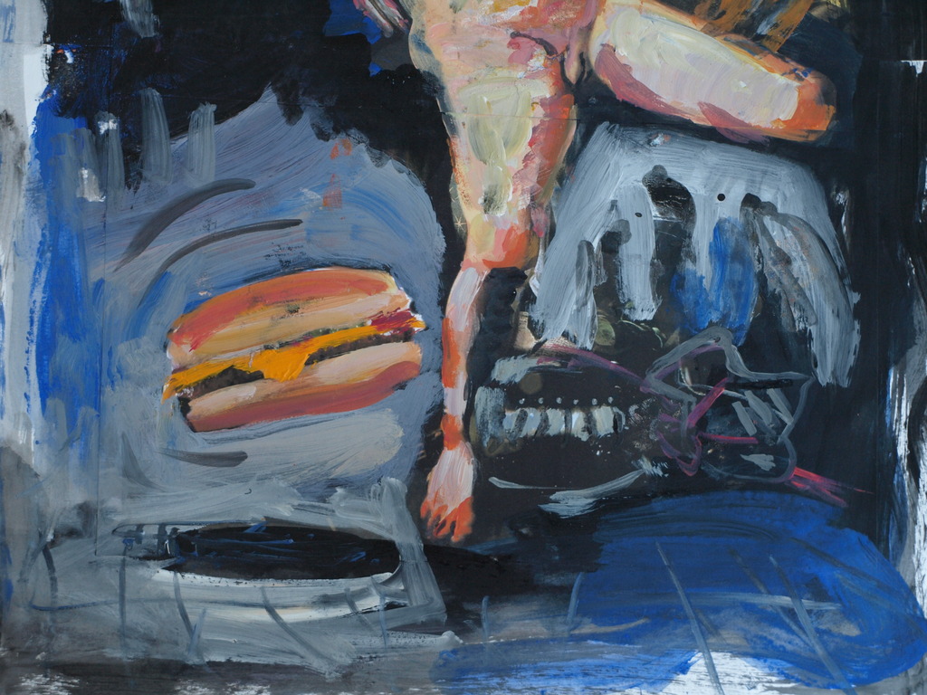 Peter Klashorst : acrylverf op papier , Donald Trump als Engel– 2016 kopen? Bied vanaf 50!