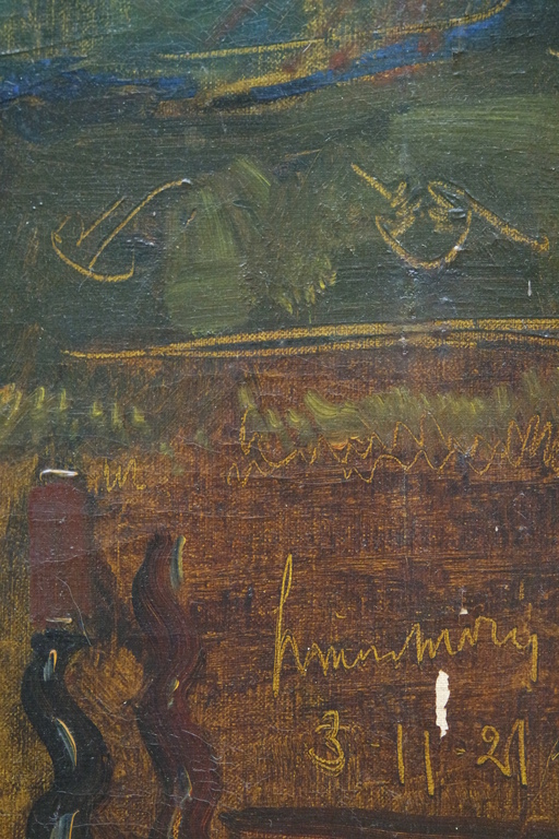 Simon Maris - olieverf op doek - vrouw met cello - gesigneerd r. onder kopen? Bied vanaf 1225!