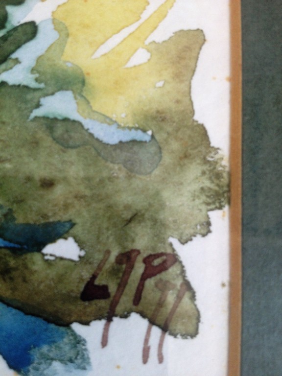 Onbekende Kunstenaar: Aquarel, zonder titel, Monogram LJP kopen? Bied vanaf 1!