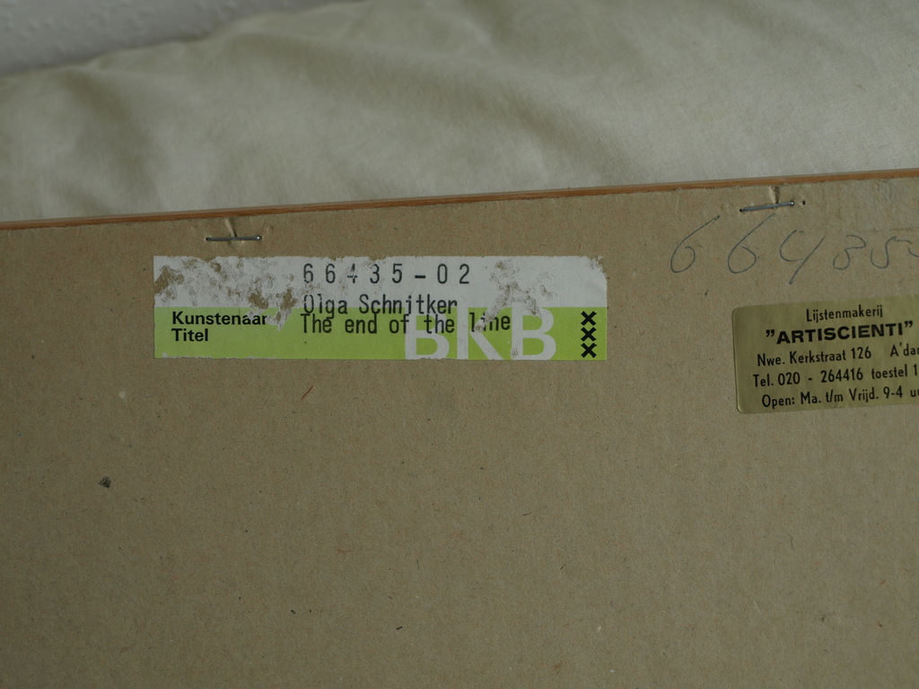 Olga Schnitker : Litho, The End of the Line â�� gesigneerd & ingelijst â�� 1979 kopen? Bied vanaf 80!