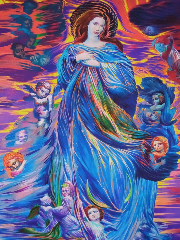 Ernst Fuchs, 'Madonna' - handgesigneerde giclee op doek, oplage 300 ex., 2012 verkocht voor € 59!