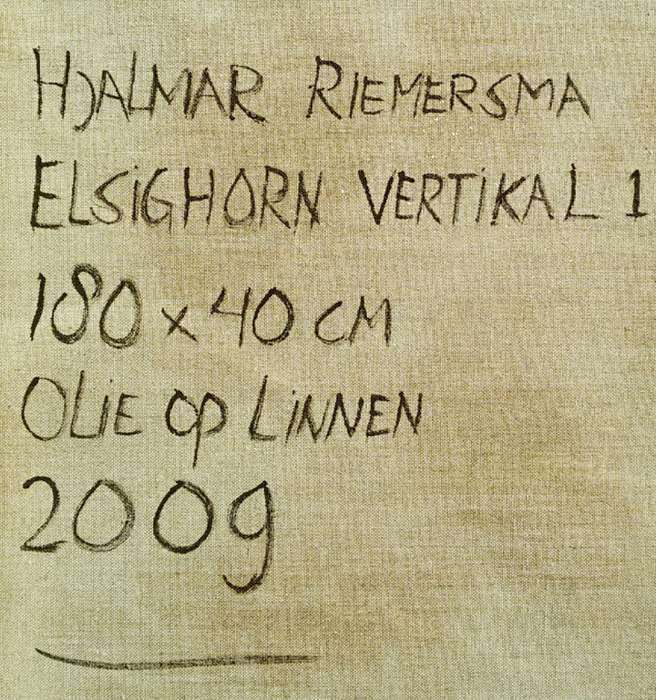 Hjalmar Riemersma - Elsighorn Vertikal, olieverf op doek (tweeluik, zeer groot) kopen? Bied vanaf 950!