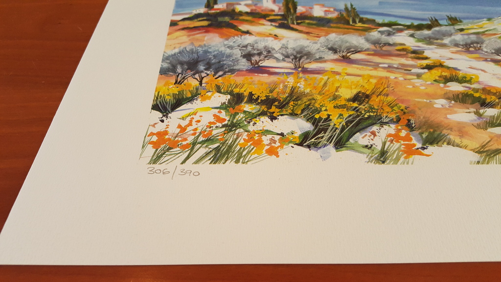 Ella Fort, Eenzame wandelaar, Schitterende Kleuren Lithografie kopen? Bied vanaf 1!
