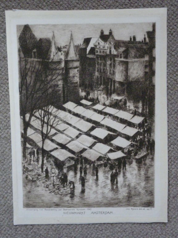 Jos Rovers - Jos Rovers - ets - Nieuwmarkt Amsterdam kopen? Bied vanaf 40!