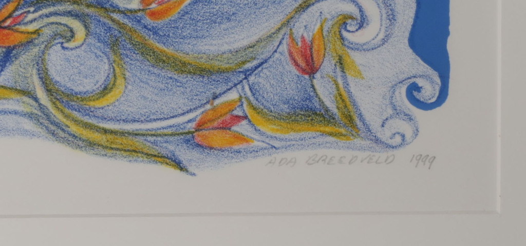 Ada Breedveld: Litho, De watervrouw - Ingelijst kopen? Bied vanaf 35!