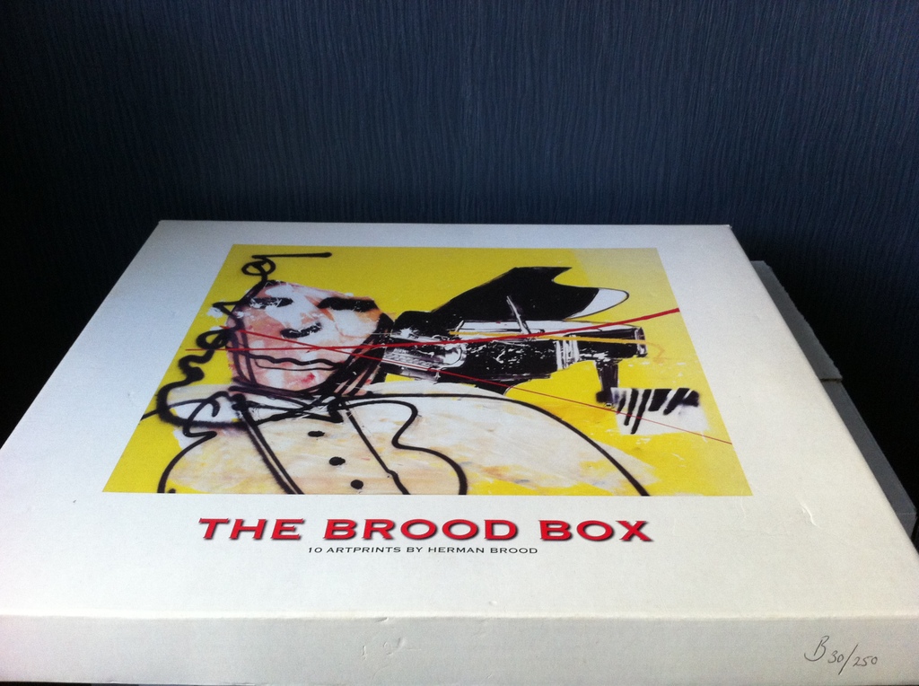 Orginele Herman Brood box, 10 zeefdrukken met certificaat verkocht voor € 370!