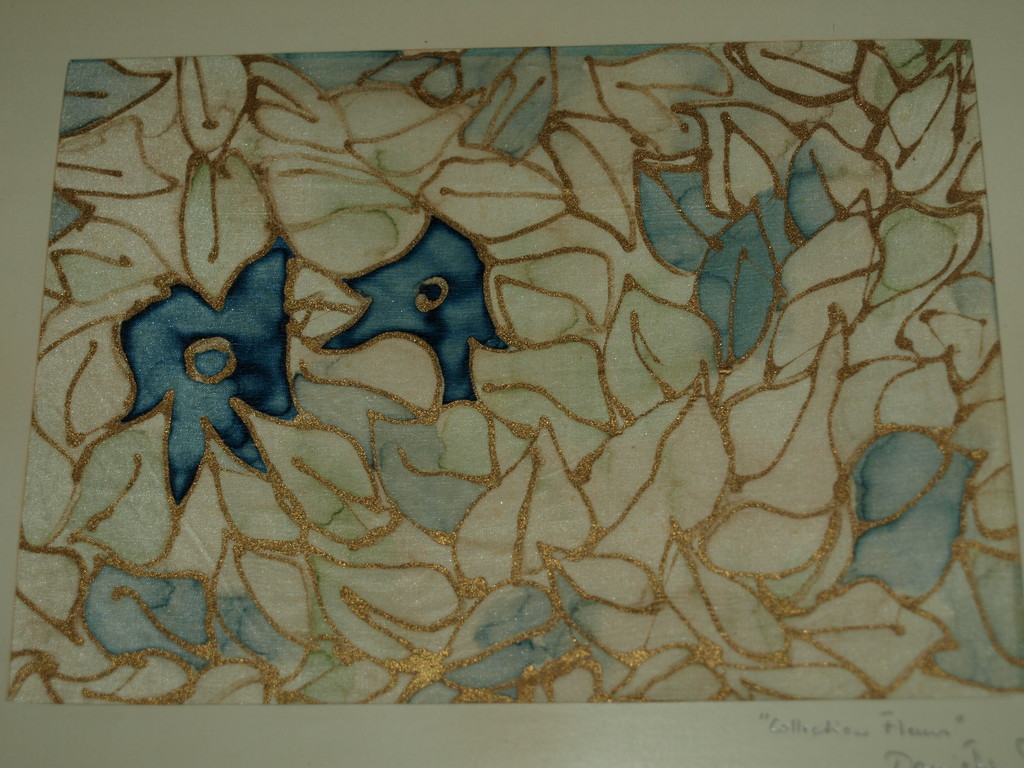 Acryl op zijde – Collection Fleurs - Gesigneerd – Ingelijst  kopen? Bied vanaf 1!