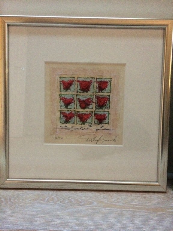 Richard Smeets, Zeefdruk, Rozen verkocht voor € 35!