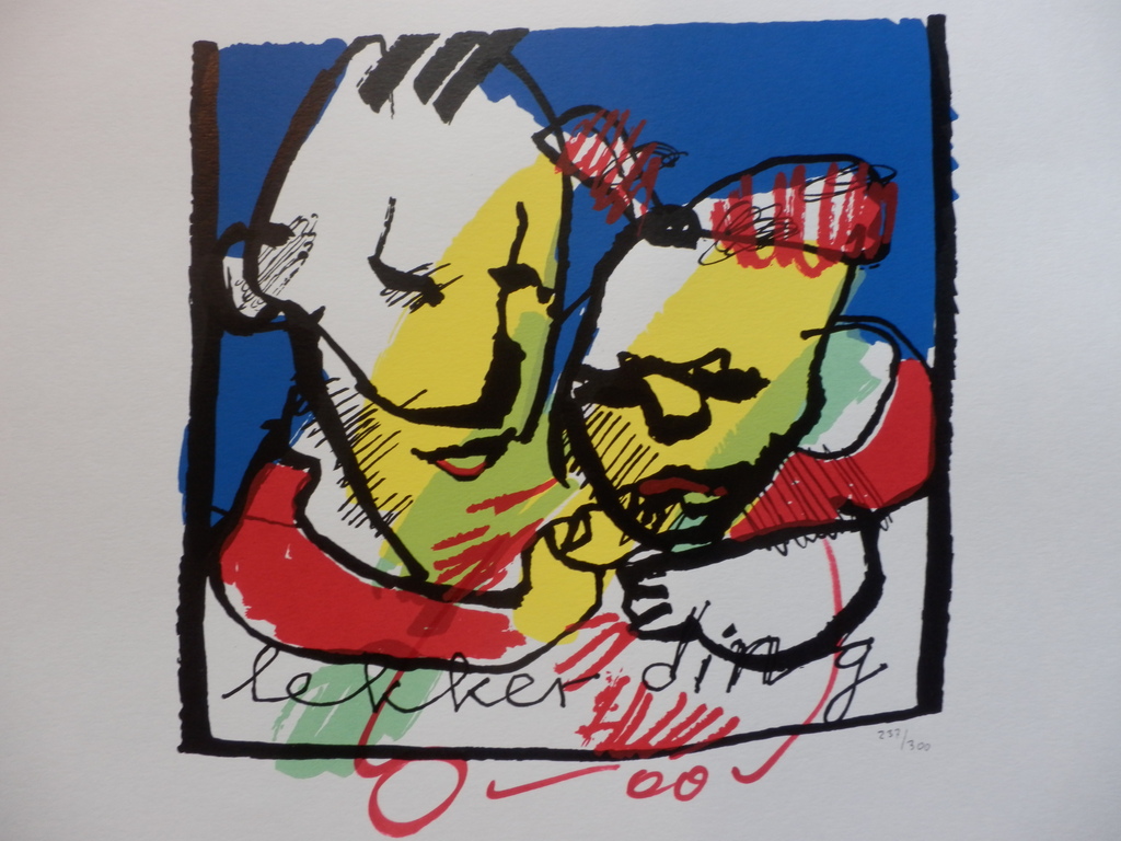 HERMAN BROOD, Gelimiteerde en HANDGESIGNEERDE Zeefdruk  LEKKER DING kopen? Bied vanaf 175!