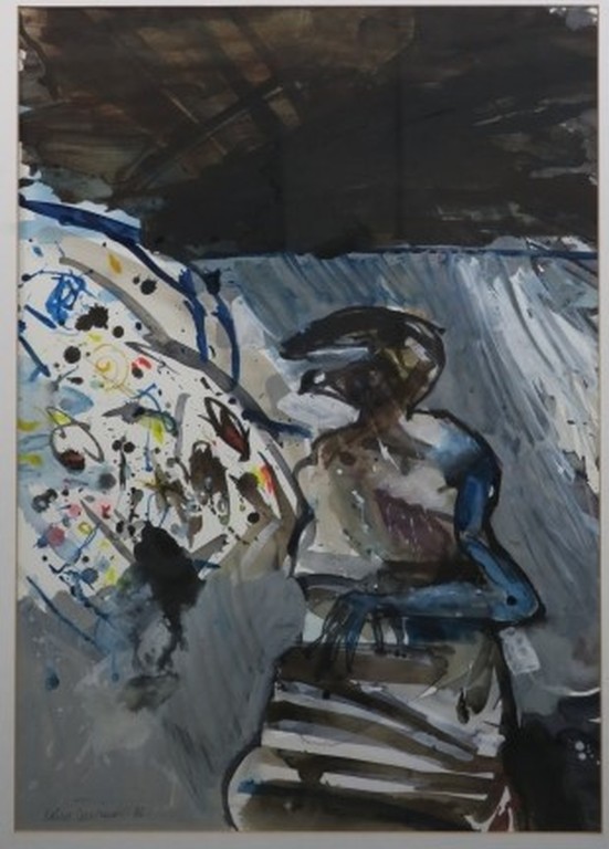 Robert Terwindt: Gemengde techniek, Z.T. - Ingelijst kopen? Bied vanaf 60!