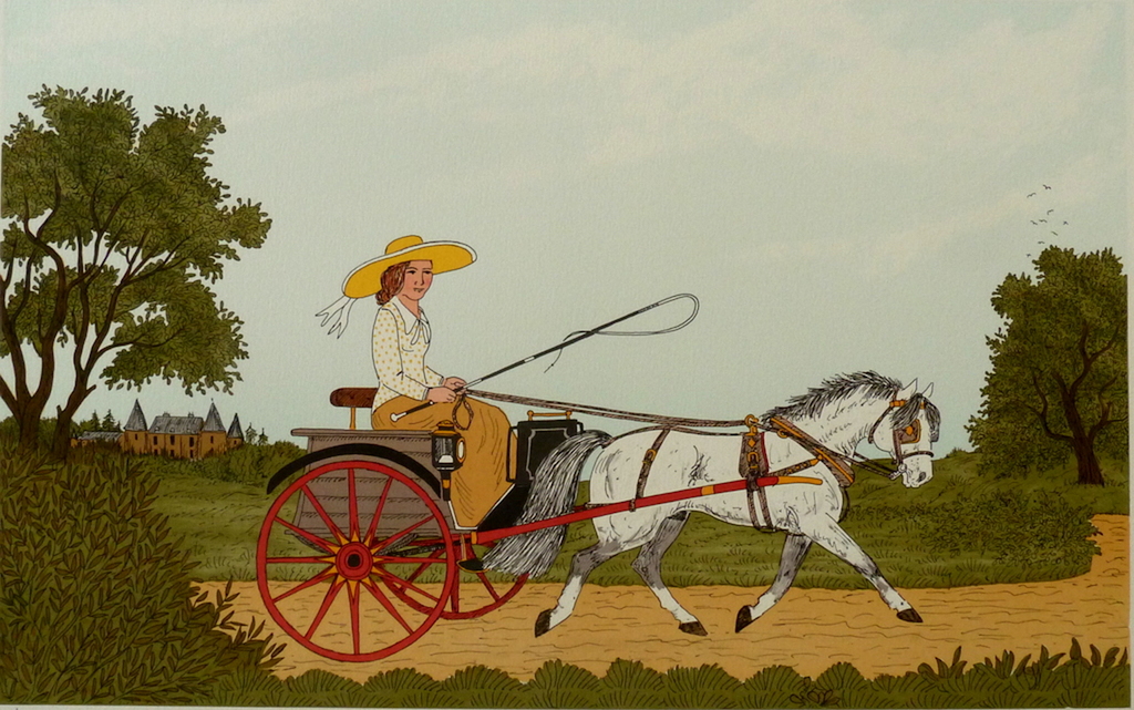 Vincent Haddelsey - Vincent Haddelsey. -A Summerday Ride- Litho. Handgesigneerd. 1985. kopen? Bied vanaf 59!