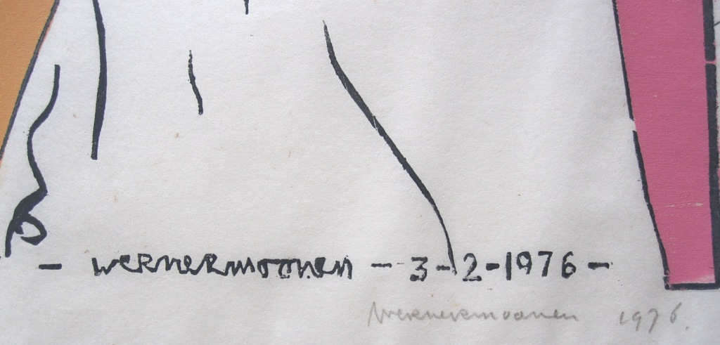 Werner Moonen: Houtsnede, ''Zonder Titel'' kopen? Bied vanaf 15!