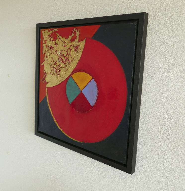 Ernst Vijlbrief - Acrylverf op doek - Cirkels  verkocht voor € 175!