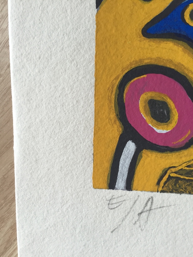 CORNEILLE zeefdruk / Litho E/A 1989 kopen? Bied vanaf 35!