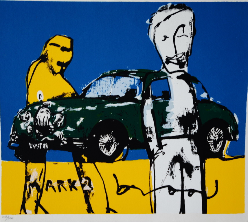 Herman Brood * Kleurenlitho - ' Mark 2 '  -  gesigneerd/genummerd - 408/500 kopen? Bied vanaf 39!