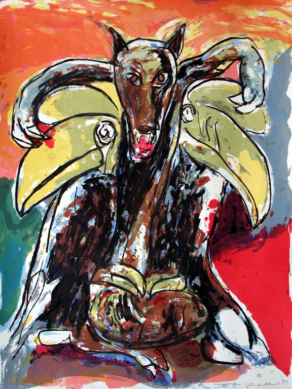 ANTON VREDE - modern werk uit 1992 (perfecte staat) verkocht voor € 80!